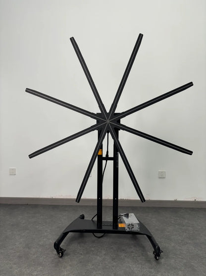 3D Hologram Display Mounting Solutions | Commercial Hologram Display | Tripod Floor Stand / Ceiling Mount Bracket / Dual-Pole Mobile Stand | Black Finish | Adjustable Height 60cm to 160cm (23.6–63.0 inch)