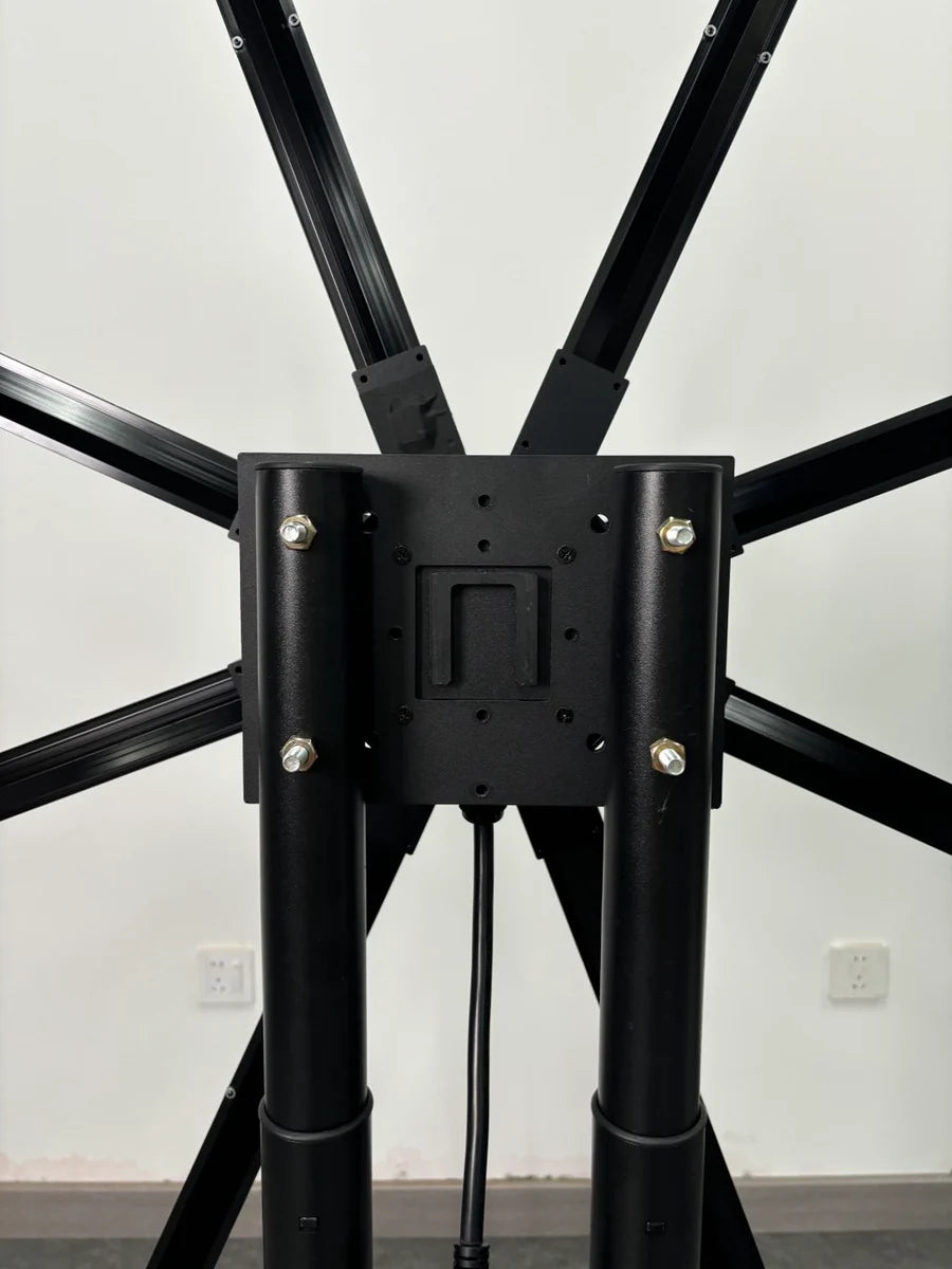 3D Hologram Display Mounting Solutions | Commercial Hologram Display | Tripod Floor Stand / Ceiling Mount Bracket / Dual-Pole Mobile Stand | Black Finish | Adjustable Height 60cm to 160cm (23.6–63.0 inch)