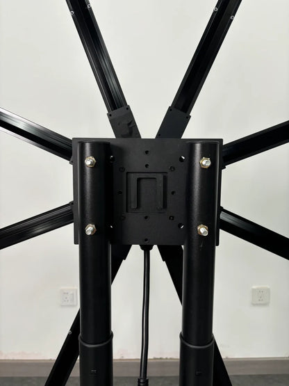 3D Hologram Display Mounting Solutions | Commercial Hologram Display | Tripod Floor Stand / Ceiling Mount Bracket / Dual-Pole Mobile Stand | Black Finish | Adjustable Height 60cm to 160cm (23.6–63.0 inch)