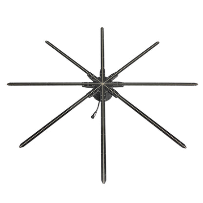 FL Series 150cm to 180cm (59.1–70.9 inch) | 3D Hologram LED Display | Large Size | Synchronous Control | Commercial Hologram Display | Fan Only / Fan with Dual-Pole Mobile Stand | 8 Blades | Power Adapter Included