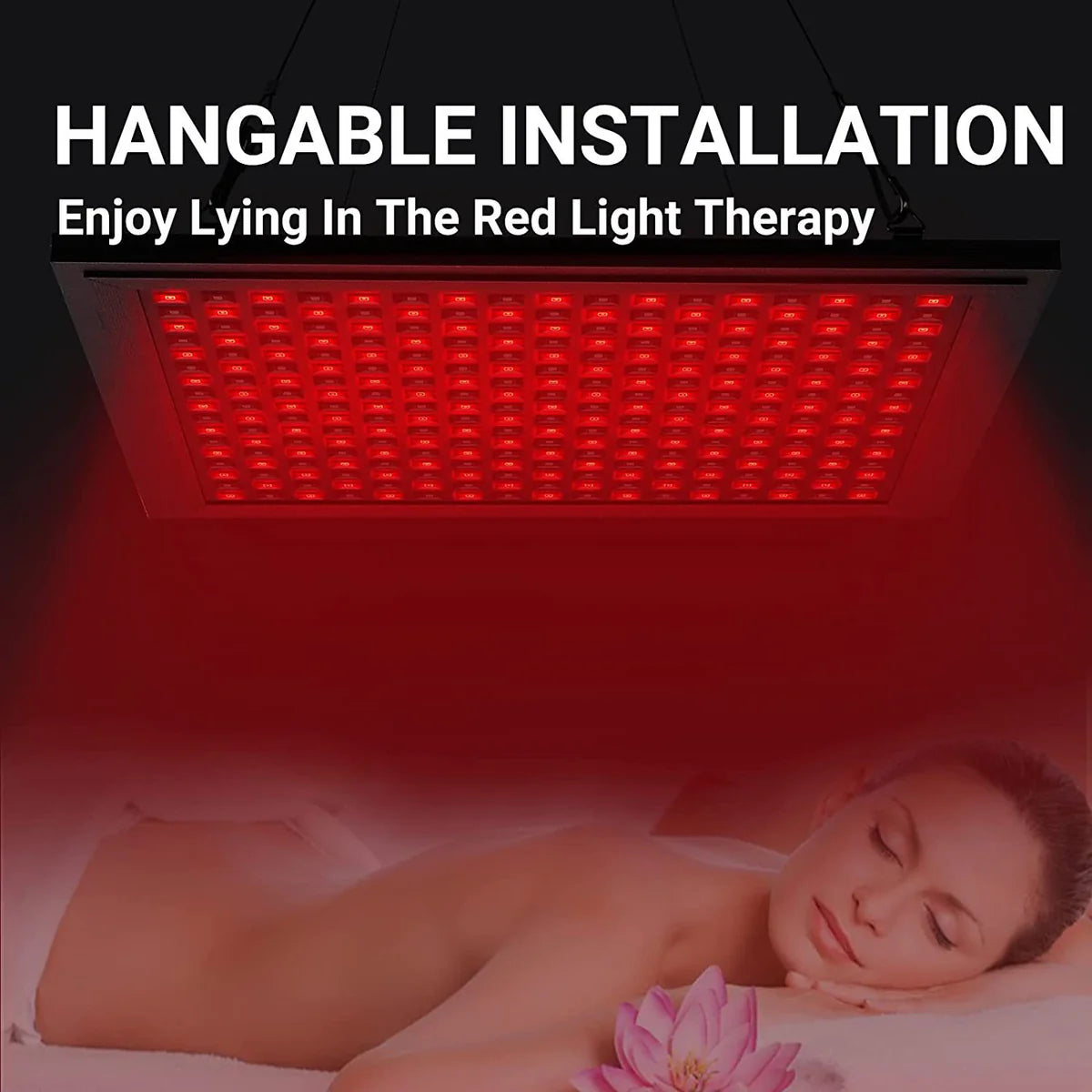 50W Infrared Therapy Lamp – Red Light 655–665nm & IR 850–860nm | Dimmable & Timer | AC100–240V | Aluminum Alloy + PC Cover | for Skin & Muscle | Blue Stand / Desktop Stand | Included Controller, Protective Goggles | US / EU / UK / AU Plug