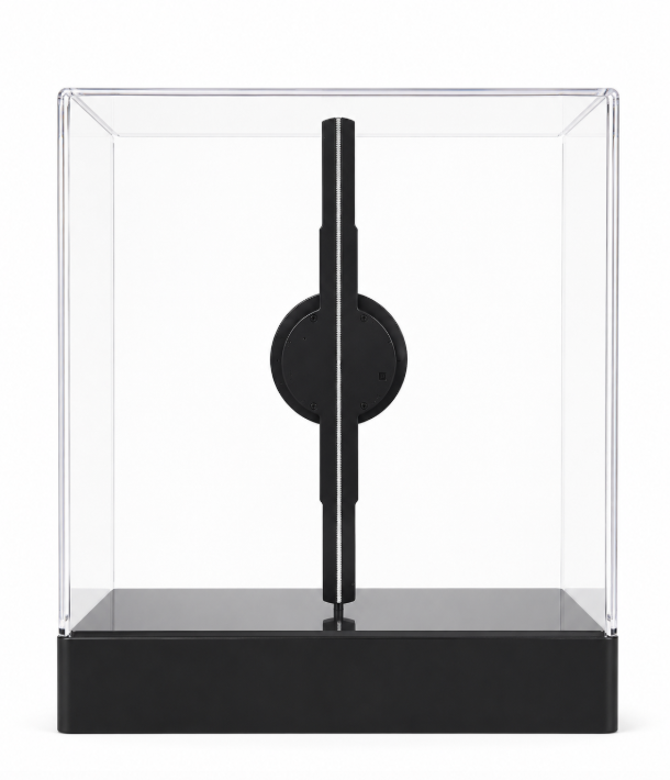 FL Series 18cm to 42cm (7.1–16.5 inch) | 3D Hologram LED Display | Small Size | Asynchronous Control | 3D LED Display Fan | Transparent Square Protective Housing | 2 Blades