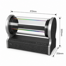CYL Series 20cm (7.9 inch) | 3D Hologram LED Display | Medium Size | Cylinder Fan Cloud Control (AS) | 3D LED Display Fan | Bluetooth Speaker with 360° Lyrics Display | WiFi & Bluetooth Support
