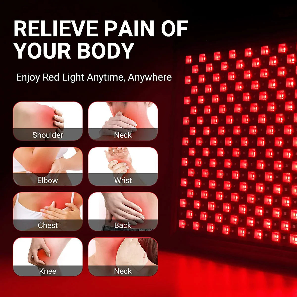 50W Infrared Therapy Lamp – Red Light 655–665nm & IR 850–860nm | Dimmable & Timer | AC100–240V | Aluminum Alloy + PC Cover | for Skin & Muscle | Blue Stand / Desktop Stand | Included Controller, Protective Goggles | US / EU / UK / AU Plug