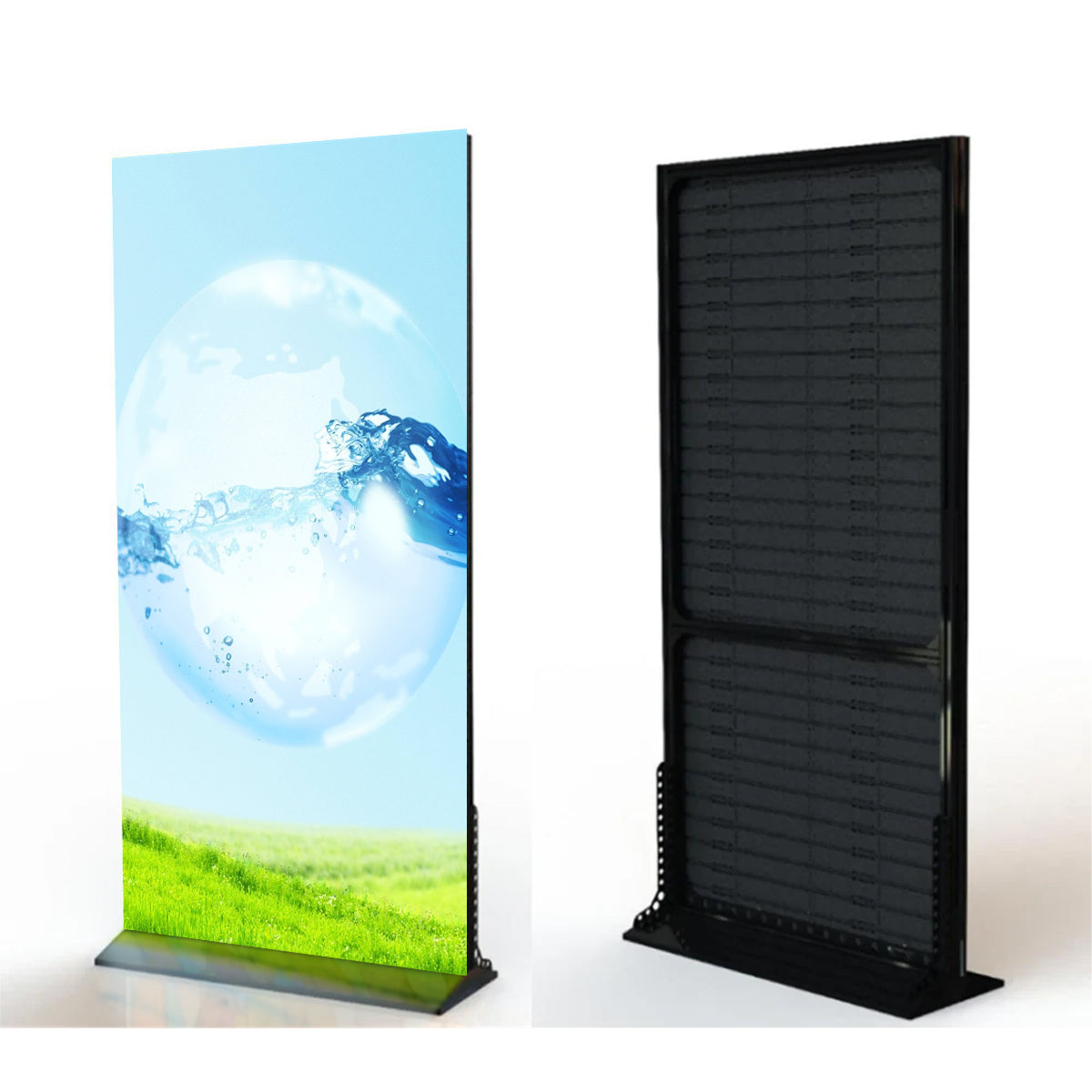 LEP-RS Series Rollable LED Digital Signage Poster | 1000×2000mm | P2.6 / P1.95 / P1.53 / P1.25 | Flexible, Lightweight & Portable | Floor-Standing with Detachable Frame