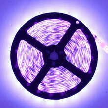 380-385nm SMD5050 UV LED Strip Light – 16.4FT / 5M / 10M | 30 / 60 120 LEDs/m | DC12V | Non-Waterproof / IP67 Waterproof | Power Adapter Required | UV Strip for Resin Curing, Fluorescent Response & Display Light