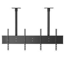 55 Inch Dual Side by Side LCD Screen Hanger LCD TV Ceiling Hanger 360 Degree Rotation Wall-mounted LCD Monitor Stand