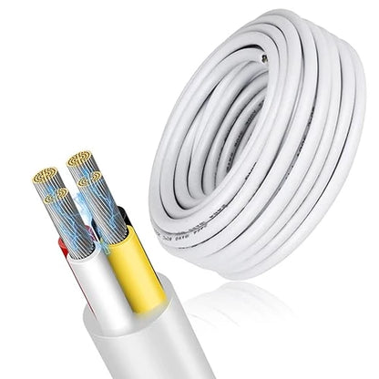 22 AWG 2/3/4/5 Conductor PVC Copper Wire, Black/White Flexible Electrical Cable for Control Wiring – 50m / 500m