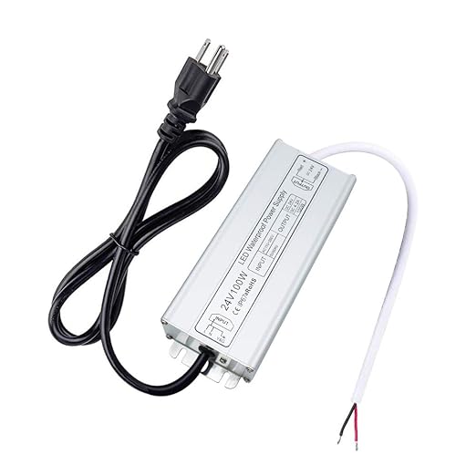 100W Outdoor Waterproof Power Supplies, 12V/24V/36V/48V Output, 90-265V / 90-140V / 175-265V Input, Single Output, Aluminum Housing, Outdoor Lighting Projects, CE/RoHS/FCC Certified, US/UK/EU Plug, 1-Pack / 10-Pack