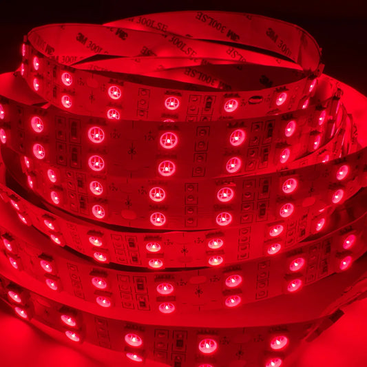 660–670nm-DC12V  Red & Infrared Rigid LED Strip-SMD2835/SMD5050, 30/60/120/240 LEDs/m, 5/50/500 Meters, IP00/IP65-Red Light Beauty, Body Care, Wellness Light, Skin Care