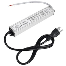 30W Outdoor Waterproof Power Supplies, 12V/24V Output, 90-265V Input, Single Output, Aluminum Housing, Outdoor Lighting Projects, CE/RoHS/FCC Certified, US/UK/EU Plug, 1-Pack / 10-Pack
