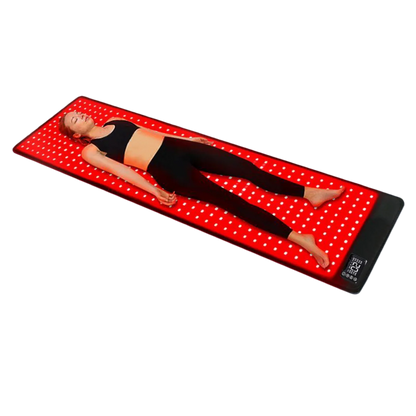 Infrared Therapy Heating Blanket & Mat – 6 Size Options | Red Light 660nm & IR 850nm | Remote Control | Transparent Film | Vibration Massage | 8 Modes & 20 Intensity Levels | for Sleep, Yoga, and Full Body Relaxation | US / EU / UK / AU Plug