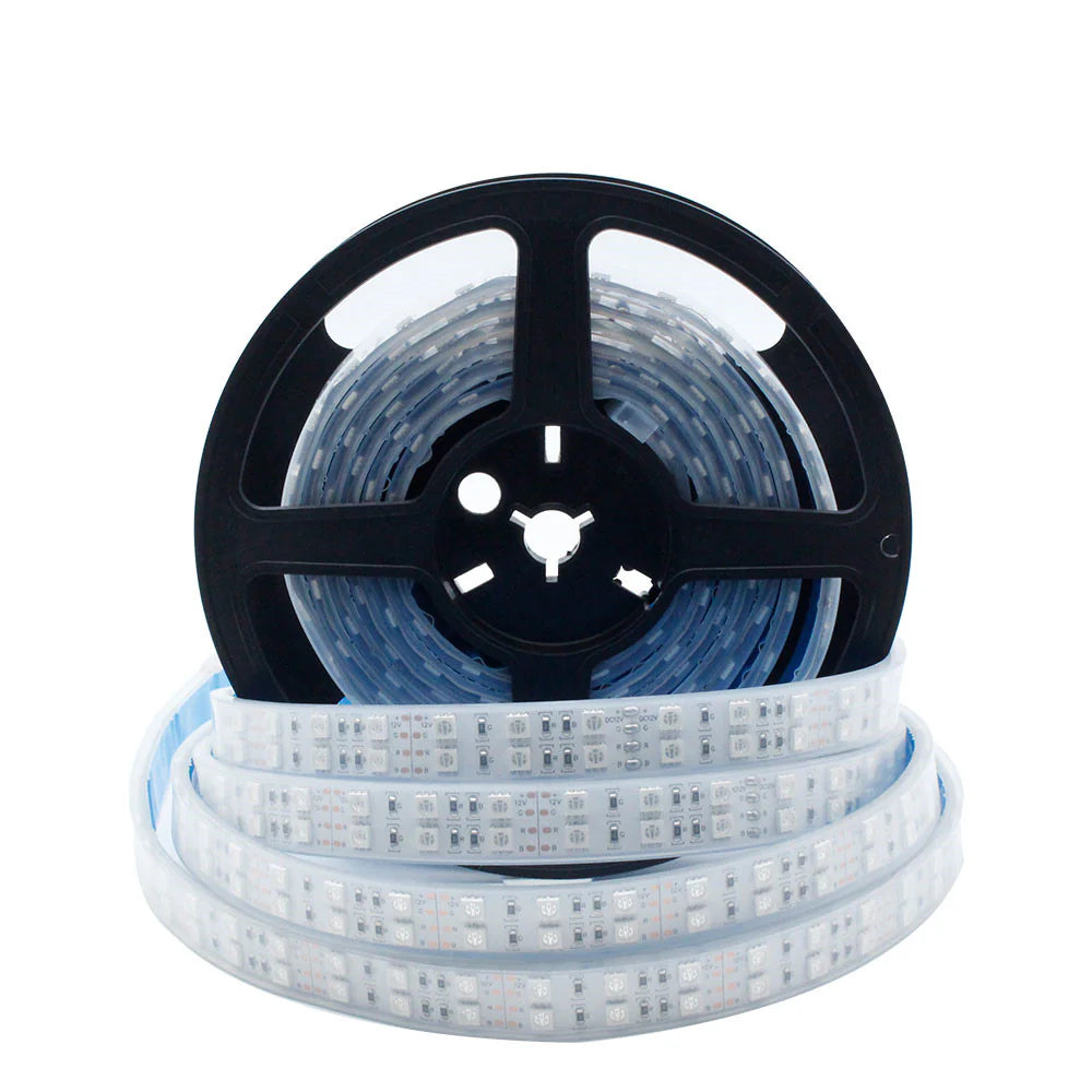 395–405nm SMD5050 UV LED Strip Light – 16.4FT / 5M / 10M | 30 / 60 / 120 LEDs/m | DC12V | Non-Waterproof / IP67 Waterproof | Power Supply Not Included | UV LED for Curing, Fluorescent Effects & Glow Lighting
