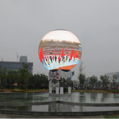 LO- Outdoor LED Ball Display – Dia. 200 / 250 / 300cm (6.6–9.8ft) | P6 / P5 | Weatherproof 360° Ball Screen for Landmarks & Public Installations