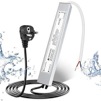 40W Outdoor Waterproof Power Supplies, 12V/24V Output, 90-265V Input, Single Output, Aluminum Housing, Outdoor Lighting Projects, CE/RoHS/FCC Certified, US/UK/EU Plug, 1-Pack / 10-Pack