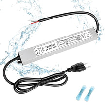 45W Outdoor Waterproof Power Supplies, 12V Output, 90-265V Input, Single Output, Aluminum Housing, Outdoor Lighting Projects, CE/RoHS/FCC Certified, US/UK/EU Plug, 1-Pack / 10-Pack