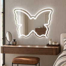 White Butterfly LED Vanity Signs – 15.7×12 inch  Neon Outline | USB Powered | Perfect for Vanity Decor