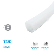 Neon Light Housing – S22D Black | ⏀22mm Silicone LED Channel System | IP67 Waterproof | 8mm PCB Width | 50M/5M | Local Stock US/UK/DE