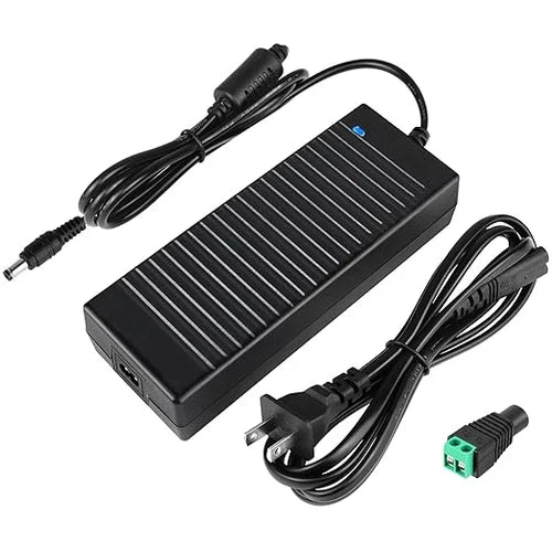 AC 100–240V Input LED Power Adapter Switching Transformer 60W–120W DC 24V with US Plug for LED Strip Lights, 3D Printers, CNC Equipment, CCTV Systems and Industrial Control Devices, 1-Pack/10-Pack