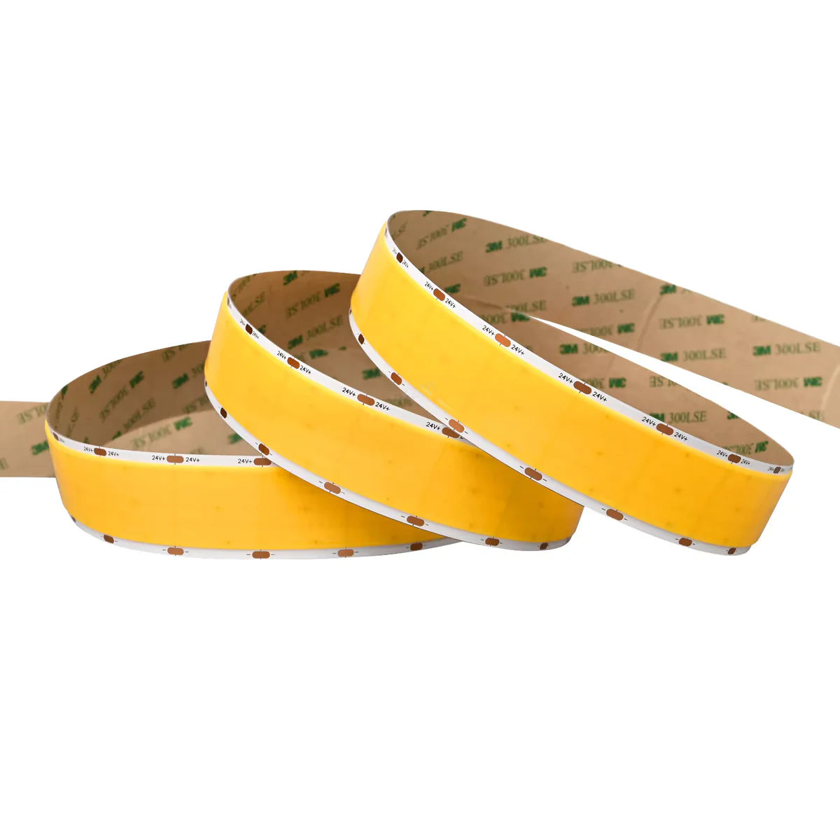 FCOB Ultra High-Density LED Strip Light | 5m (16.4ft) Roll | CRI90 | 3000K / 4000K / 6000K | 1600 LEDs/m | 40W | 24V DC | 30mm Wide | Dimmable Indoor IP00 Ribbon Lighting