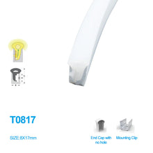 Neon Light Housing – S0817 Side Edge Lighting | 8x17mm Silicone LED Channel System | IP67 Waterproof | 8mm PCB Width | 50M/5M | Local Stock US/UK/DE
