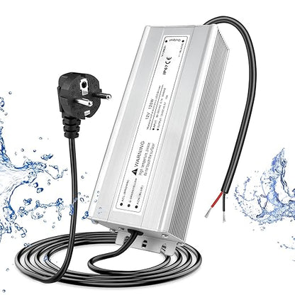120W Outdoor Waterproof Power Supplies, 12V/24V/36V/48V Output, 90-265V / 90-140V / 175-265V Input, Single Output, Aluminum Housing, Outdoor Lighting Projects, CE/RoHS/FCC Certified, US/UK/EU Plug, 1-Pack / 10-Pack
