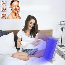 50W Infrared Blue Light Tanning Lamp – Blue Light 460–465nm | Dimmable & Timer | AC100–240V | Aluminum Alloy + PC Cover | for Skin Tanning | Blue Stand / Desktop Stand | Included Controller, Hook, Protective Goggles | US / EU / UK / AU Plug