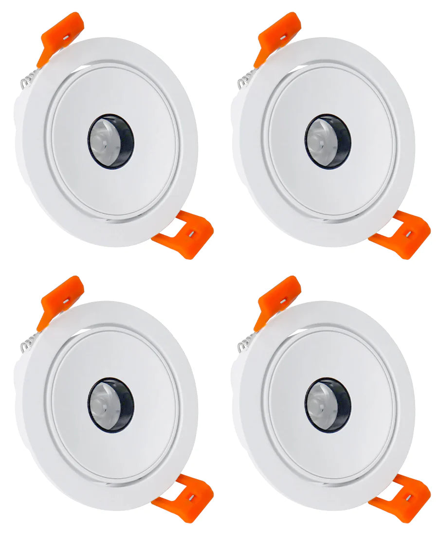 Core-6 Series Narrow Beam COB Downlight – White Housing – TRIAC Dimmable – 5W (3″ Cut-out) – 50-Pack/100-Pack – 3000K–6000K – 100–130V / 200–240V