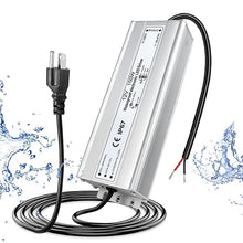 150W Outdoor Waterproof Power Supplies, 12V/24V/36V/48V Output, 90-265V / 90-140V / 175-265V Input, Single Output, Aluminum Housing, Outdoor Lighting Projects, CE/RoHS/FCC Certified, US/UK/EU Plug, 1-Pack / 10-Pack