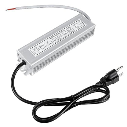30W Outdoor Waterproof Power Supplies, 12V/24V Output, 90-265V Input, Single Output, Aluminum Housing, Outdoor Lighting Projects, CE/RoHS/FCC Certified, US/UK/EU Plug, 1-Pack / 10-Pack
