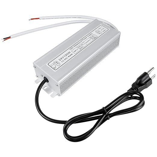 120W Outdoor Waterproof Power Supplies, 12V/24V Output, 90-265V Input, Dual Output, Aluminum Housing, Outdoor Lighting Projects, CE/RoHS/FCC Certified, US/UK/EU Plug, 1-Pack / 10-Pack