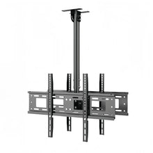 42-85 inch Dual Back to Back LCD Screen Hanger LCD TV Ceiling Hanger 360 Degree Rotation Wall-mounted LCD Monitor Stand