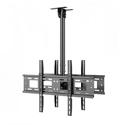 42-85 inch Dual Back to Back LCD Screen Hanger LCD TV Ceiling Hanger 360 Degree Rotation Wall-mounted LCD Monitor Stand