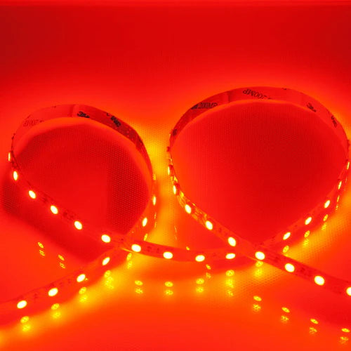 635nm-DC12V  Red & Infrared Rigid LED Strip-SMD2835/SMD5050, 30/60/120/240 LEDs/m, 5/50/500 Meters, IP00/IP65, Red Light Therapy & Visible Red for Indicators