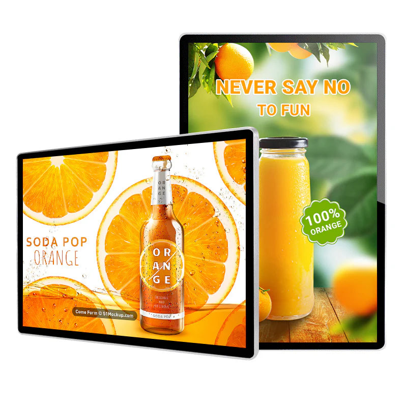 55" Indoor Wall-Mount LCD Digital Monitor 2K | Android RK3568 2GB+16GB | Non-Touch / Infrared / Capacitive Touch | CMS Software | VESA Mount