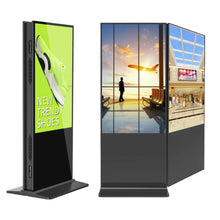 50‘’ Dual-Sided Indoor Floor-Standing LCD Advertising Kiosk with Wheel Stand | Android RK3568 2GB+32GB | Non-Touch | CMS Preinstalled