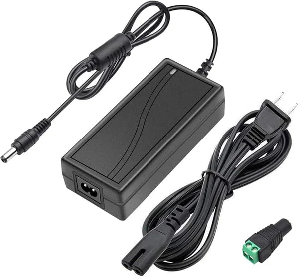 AC 100–240V Input LED Power Adapter Switching Transformer 36W–120W DC 12V with UK Plug for LED Strip Lights, CCTV Systems, Security Cameras, Pumps and Industrial Electronics, 1-Pack/10-Pack