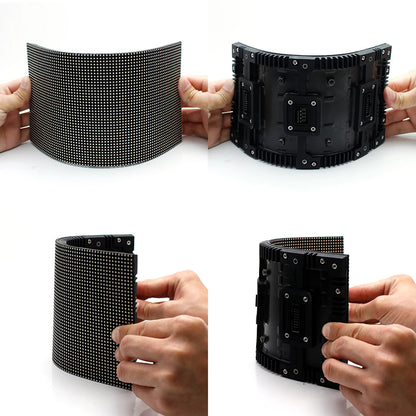 OF-2N Series Outdoor Flexible LED Module – P3.2 | 256×128mm Panel | Dual-Side IP65 Waterproof | Front & Rear Maintenance | 4500nits | Nationstar LEDs