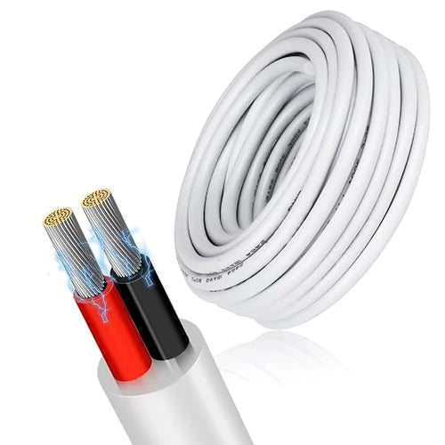 22 AWG 2/3/4/5 Conductor PVC Copper Wire, Black/White Flexible Electrical Cable for Control Wiring – 50m / 500m