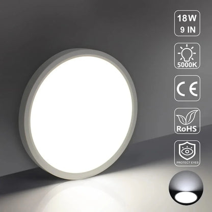 AC 110–130V White Round Flush Mount LED Ceiling Light – 7 / 9 / 12 / 15.7 / 24 Inch – 3000K / 4500K / 5000K / 6500K – for Residential & Commercial Lighting – Local Stock (US)