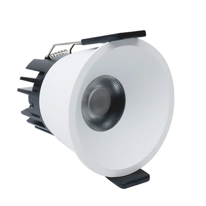 DGEU-Angled 7W / 9W / 12W Deep Anti-Glare Full Spectrum LED Downlight | 200–240V | 4/100/500 Pack | 3000K / 4000K / 5000K | 24° Beam | White Housing | CRI>95 | Commercial Project Lighting