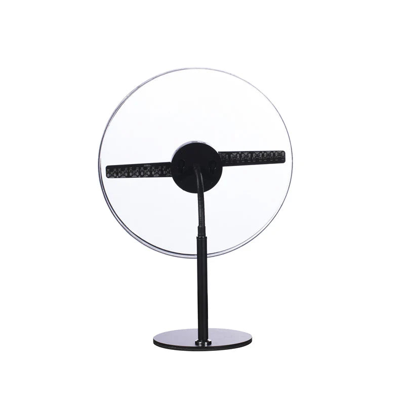 FL Series 11cm to 42cm (4.3–16.5 inch) | 3D Hologram LED Display | Small Size | Asynchronous Control | Retail Hologram Display | Desktop Stand with Transparent Protective Cover | 2 Blades