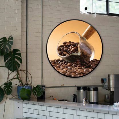 23.6 Inch (Dia.599.4mm Viewable) Round / Circular LCD Digital Display Screen, Capacitive Touch (Optional), Cloud / APP / USB Disk