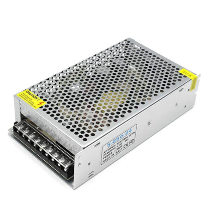 DC 12V/24V 60W–240W Industrial Switching Power Supplies, AC 110/220V Input, Constant Voltage LED Driver Transformer, Metal Case with Screw Terminals, CE/FCC/RoHS Certified