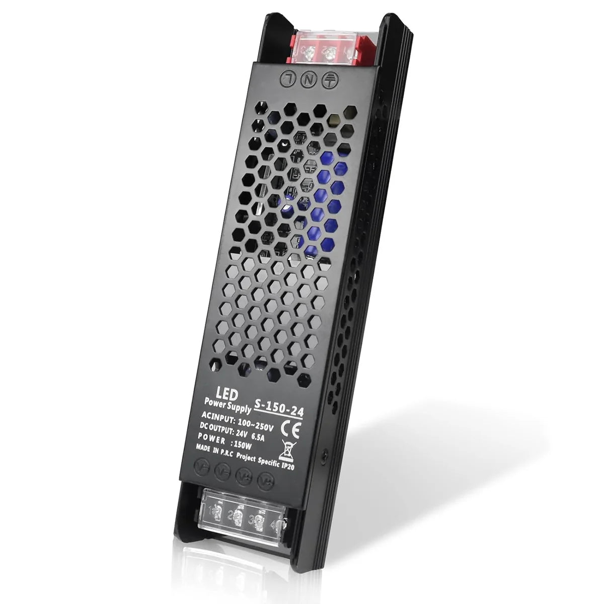 DC 12V 300W–400W Slim Black Industrial Switching Power Supplies, AC 120–130V/170–250V Input, LED Driver Transformer with Built-in Cooling Fan, CE/FCC/RoHS Certified