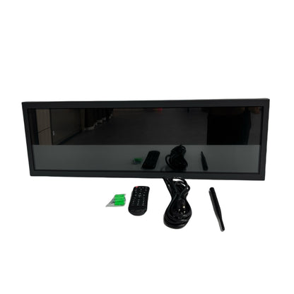 28.1 Inch (698.5×140mm Viewable) Android Stretched LCD Bar Display for Store Shelves | Cloud Platform / Mobile App / USB Media