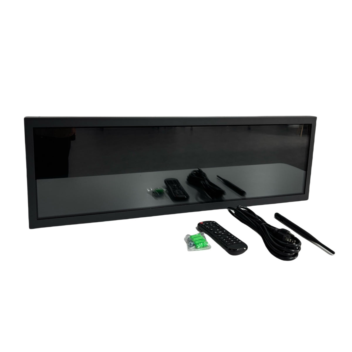 28.6 Inch (698.4×203.7mm Viewable) Ultra-Wide Android LCD Shelf Screen | Stretched Bar Digital Signage w/ Optional Touch | Cloud / USB / App Control