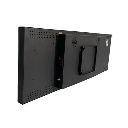 28.6 Inch (698.4×203.7mm Viewable) Ultra-Wide Android LCD Shelf Screen | Stretched Bar Digital Signage w/ Optional Touch | Cloud / USB / App Control