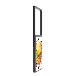65" Double-Sided High Bright Window LCD Display, 2500nits Front + 700nits Back, Android 2+32G, Non-Touch, Cloud/APP/USB, Hanging/Floor Stand