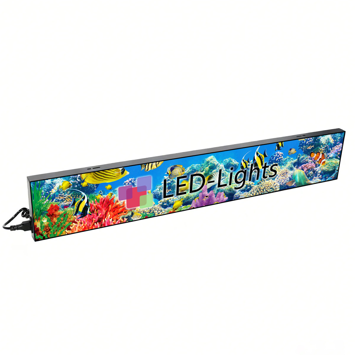 LFL-S Series Frameless LED Shop Display – P1.86 · 160×960mm | Ultra-Thin GOB Screen for Store Windows & Retail Interiors